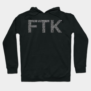 Black &amp; White Geometric FTK Hoodie